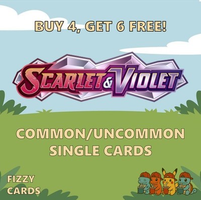 Pokemon Scarlet & Violet Base Set Common Uncommon Singles