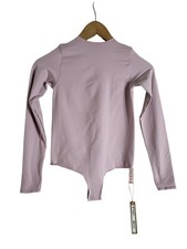 Skims Dusty Pink Essential Long Sleeve Crew Neck Bodysuit Size S/M NWT