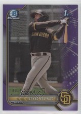 2022 Bowman Chrome Prospects Purple Refractor 31/250 Zayed Salinas #BCP-122 fm0