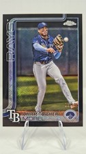 Christopher Morel 2025 Topps Chrome Update Black Logofractor /10《Slab Ready》🔥