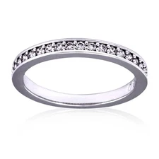 Swarovski White Rhodium Plated Rare Ring