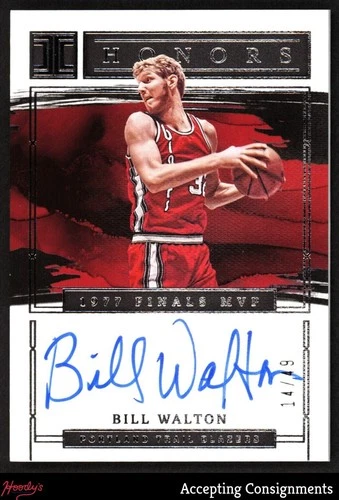 2022-23 Panini Impeccable Honors Signatures #13 Bill Walton AUTO BLAZERS 14/49