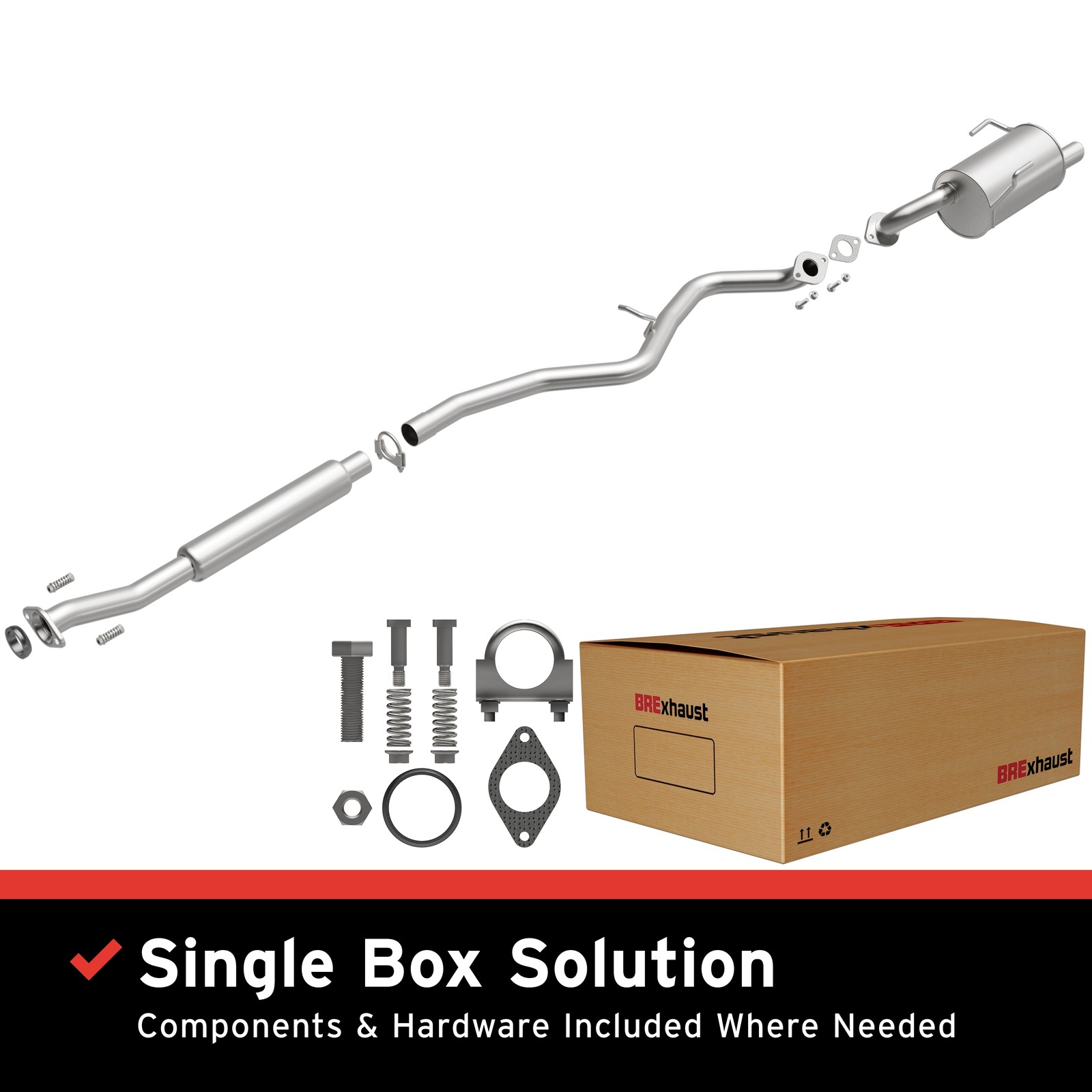 OE Replacement Exhaust System Kit For 2010-2017 Subaru Legacy