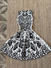 ALEXANDER McQueen Knit Dress S Long Sleeve Elegant Designer From Japan