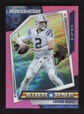 Carson Wentz 2021 Panini Rookies & Stars Airborne Pink #/75 #AB-15