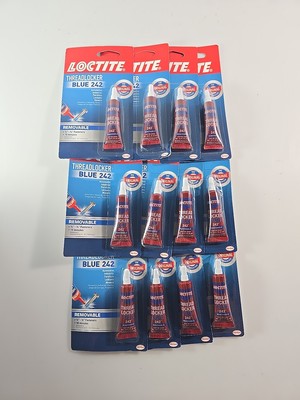Lot Of 12 Loctite Threadlocker Blue 242 Nut/Bolt Locker