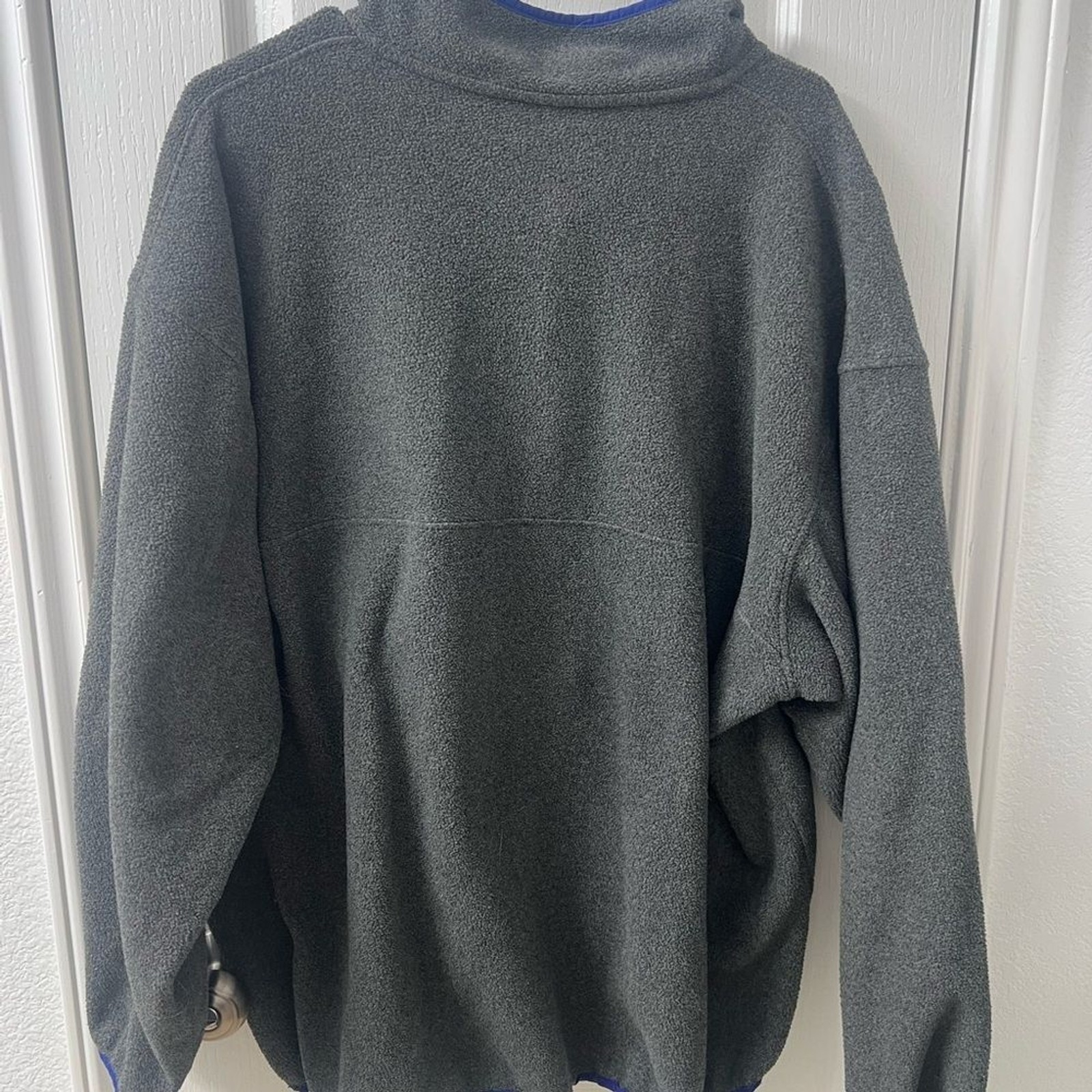 Patagonia Synchilla Snap-T Pullover Men's XL Grey Blue Trim thumbnail 5