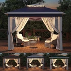 Pop Up Instant Gazebo 11x11 Tent Outdoor Garden Lawn Canopy Party Camping Patio