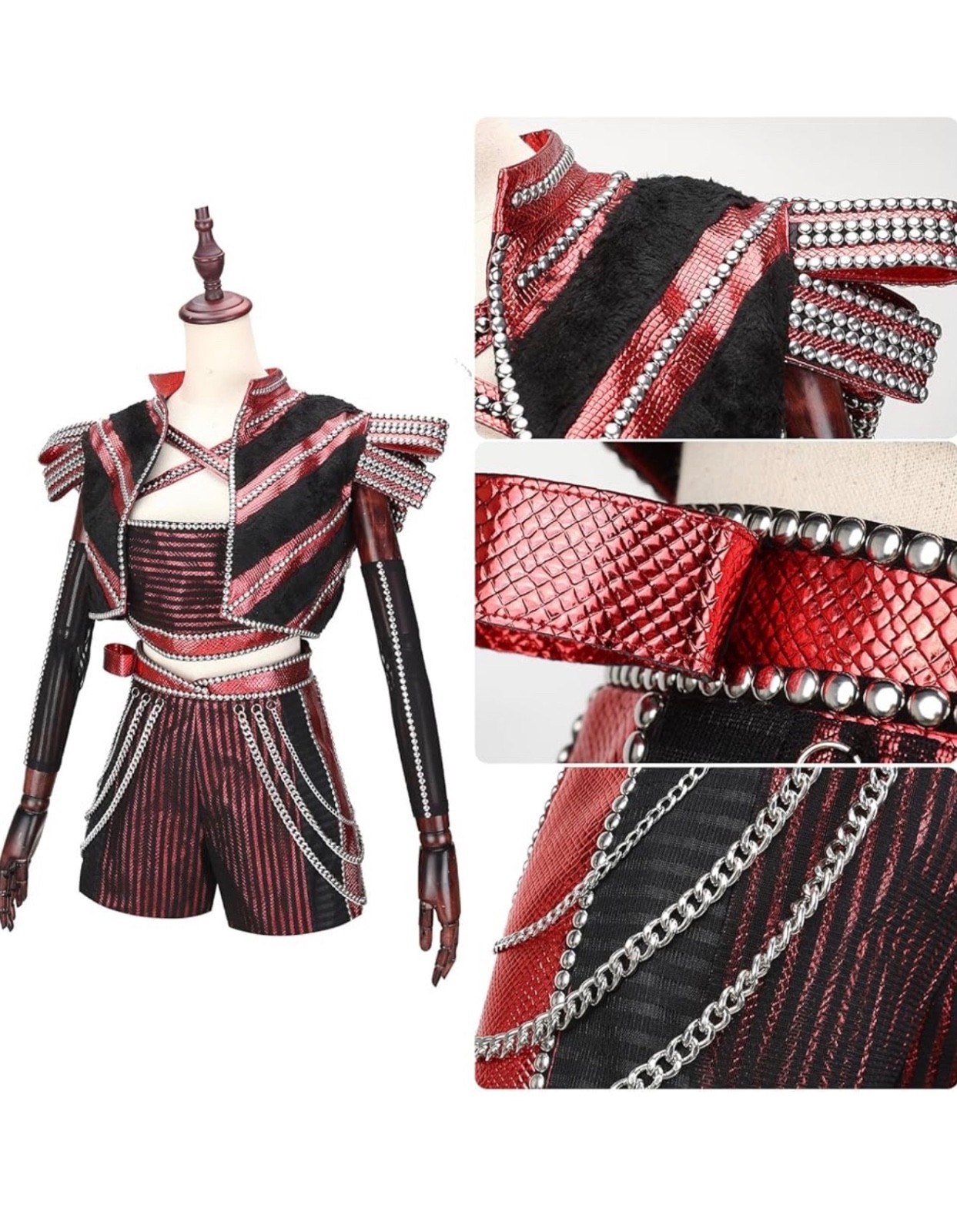 Weixu The Musical Cosplay Costume Tops Shorts Uniform Suit for Women Halloween P image 2