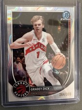 Topps 2025 Chrome Magenta Refractor #214 Gradey Dick Toronto Raptors /399