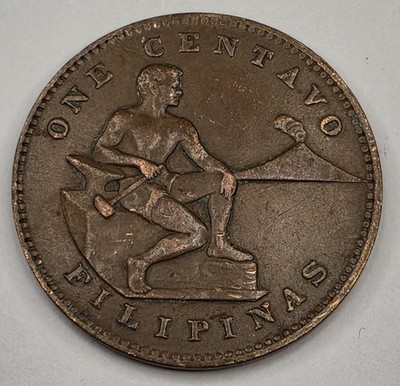 1944 Philippines 1 One Centavo - Circulated Filipino Bronze Coin US Admin - L4