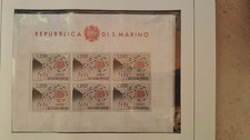 San Marino " So. Ausg. Europa " 1962  Michelnr. t49  postfrisch-Kleinbogen