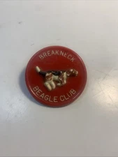 Pennsylvania Pinback Button   BREAKNECK BEAGLE CLUB relief DOG pin