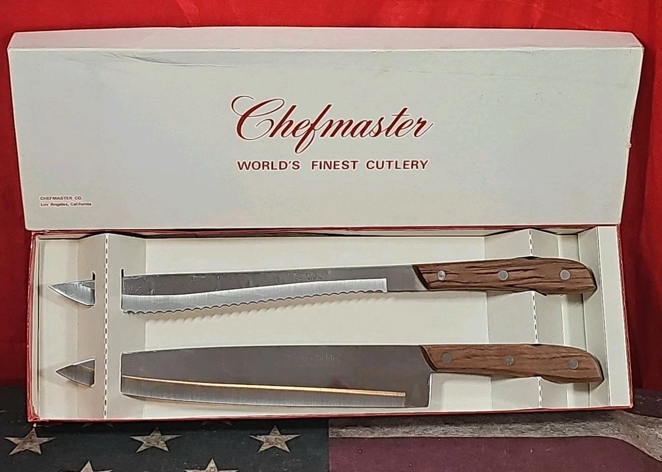 Chefmaster World's Finest Cutlery Japanese 14" Chef's Knife/13.5" Serrated Knife
