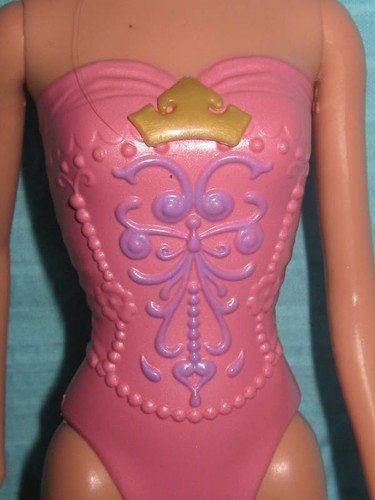 Ballerina Disney Princess Aurora-Sleeping Beauty-Pink Molded Bodysuit-Loose 12" - Picture 3 of 8