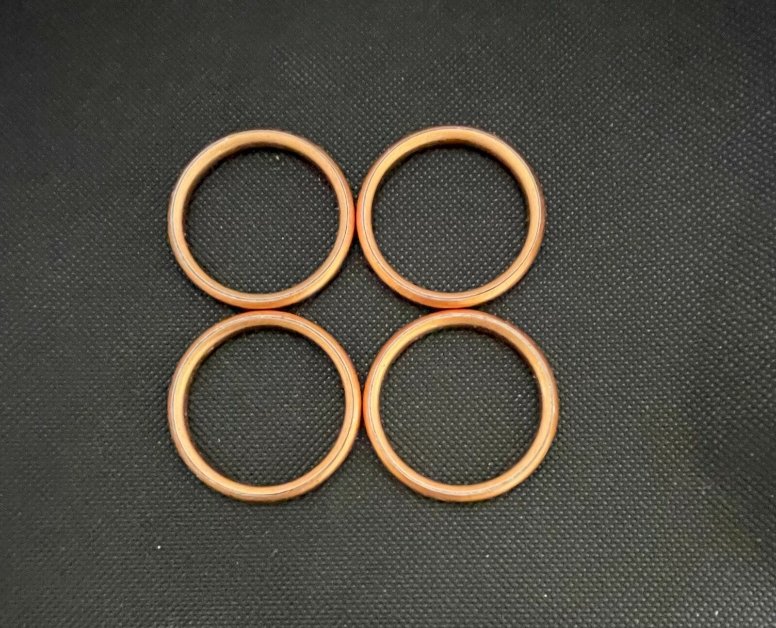 Set of 4 45mm Copper Type Exhaust Gaskets For Kawasaki ZX6R ZX 600 2007