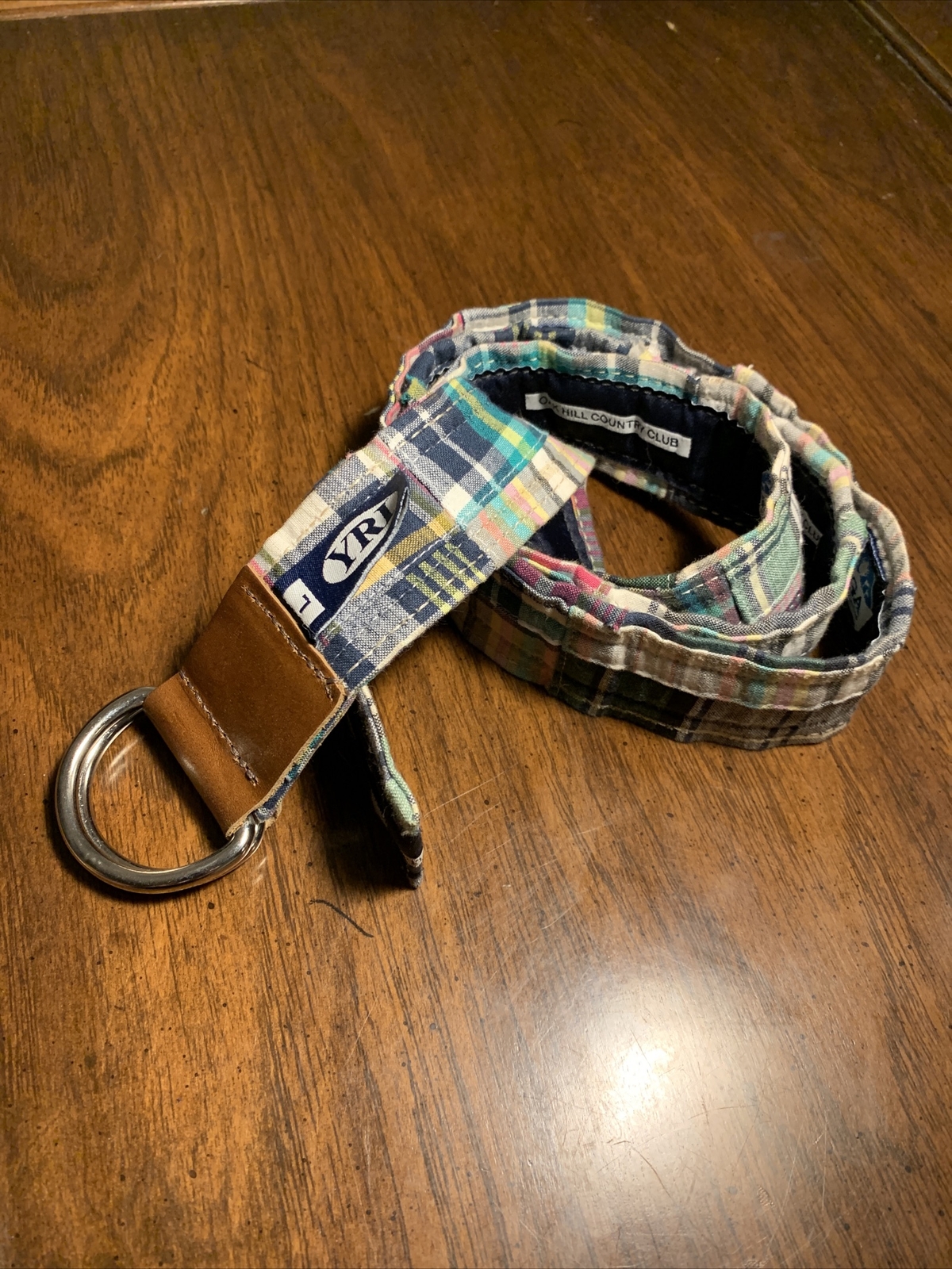 Oak Hill Country Club Cloth Golf Belt Size 42 Gem
