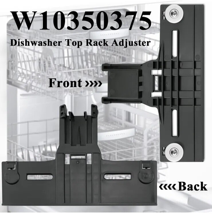 Dishwasher Top Rack Adjuster for Whirlpool WDT750SAHZ0 WDT730PAHZ0