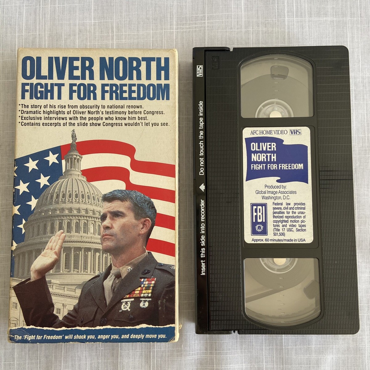 Oliver North: Fight For Freedom VHS 1987 Military | eBay