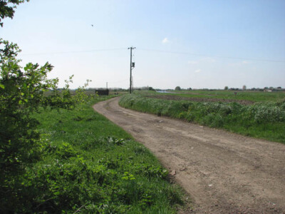 Foto 6x4 Gleis Süden entlang der mittleren Ebene Hauptentwässerung Outwell A Pumpstation c2009