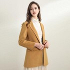 Women's Elegant Lace-up Slim-fit Woolen Coat
