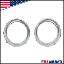 For Toyota Sienna SE Pair Fog Light Lamp Bezel Cover Chrome Trim Rings 2011-17