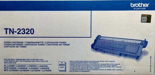 Brother TN-2320, Original Toner Black - 2600 Pages, OVP, TN2320, Genuine, Neu