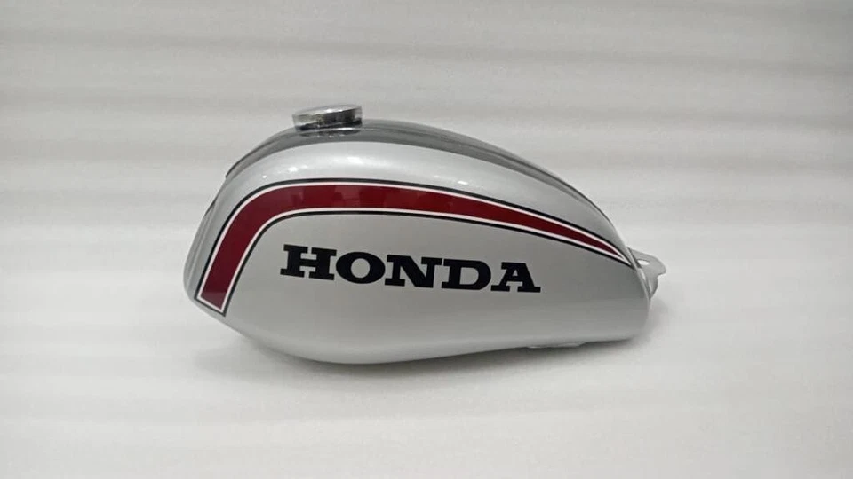 本田 SL125 SL100 K1 1973 - 1975 型号银色涂漆钢制油箱 — 第 2/4 张图片