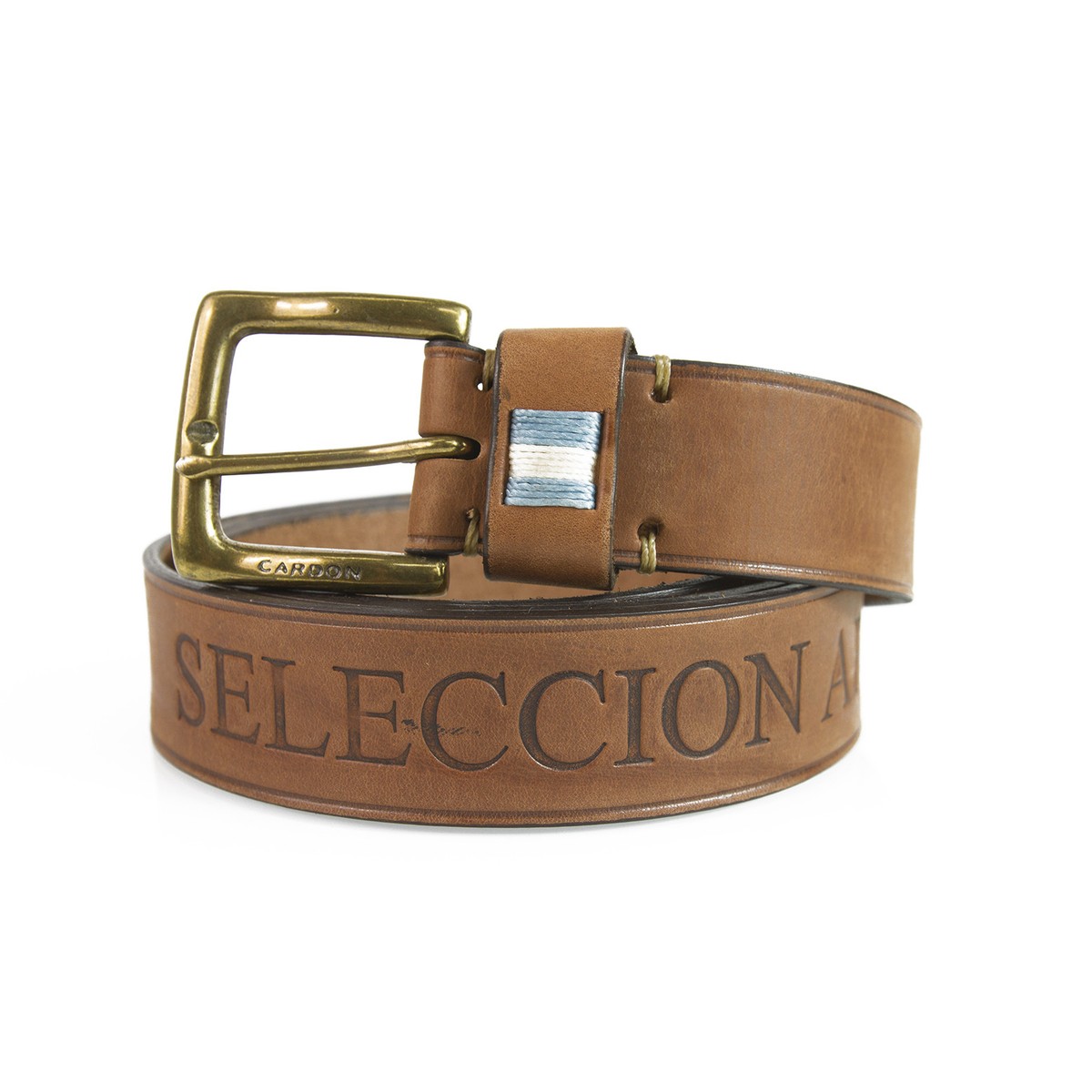 Like New Brown Leather Cardon belt Men main image 4