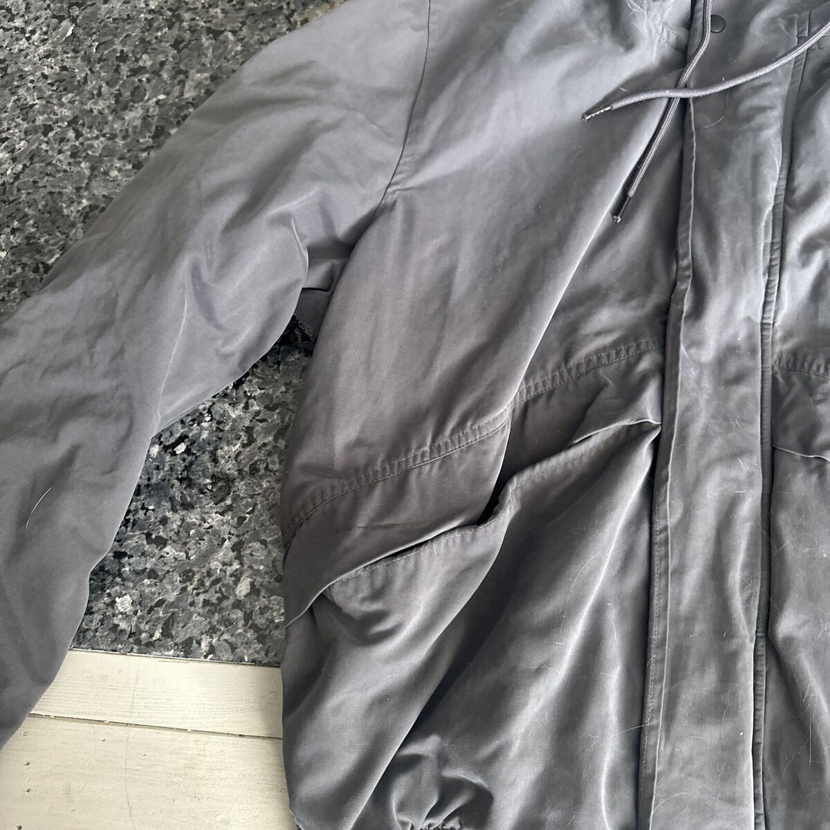 Men's Large H&M L.O.G.G. Military Jacket Full Zip Snap Men's Large H&M L.O.G.G. Military Jacket Full Zip Snap