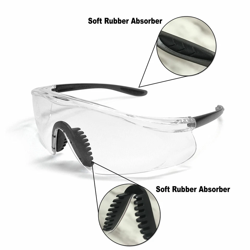 Gafas de seguridad antiniebla visión extra con protectores laterales - multiusos antiniebla Foto 3 de 4