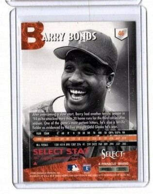 1995 Select Barry Bonds #46 San Francisco Giants Baseball Card | eBay