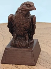 Eagle Sculpture Figurine  Handcrafted From RED MILL MFG USA. 