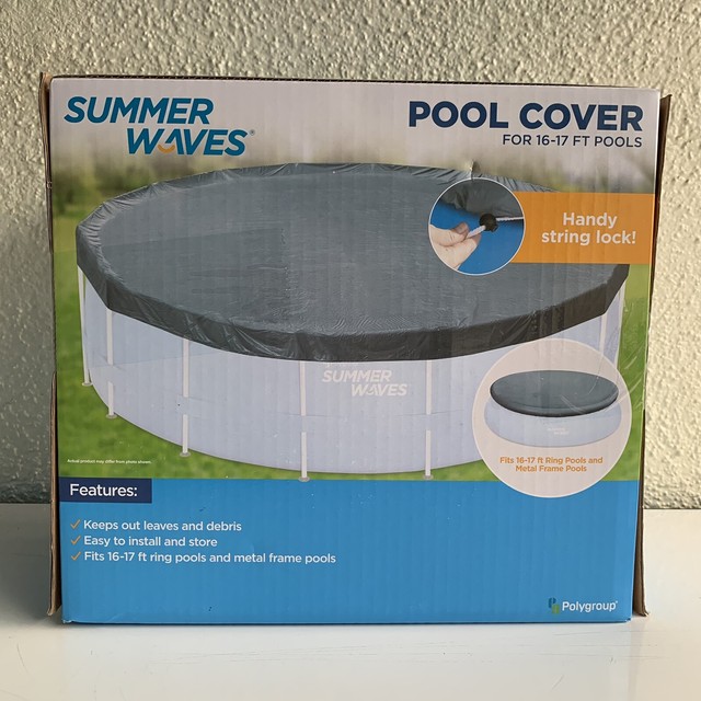 Summer Waves Pool Cover 16ft 17ft Round Above Ground 16' 17' for