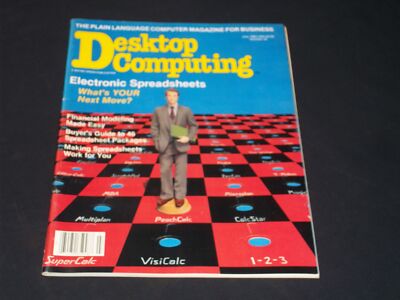 1983 JULY DESKTOP COMPUTING MAGAZINE - ELECTRONIC SPREADSHEETS COVER - H 8117