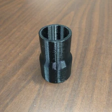 NEW 2 to 2-1/4 inch OD Polycarbonate Hose Adapter Coupler 250F Safe No Ribs