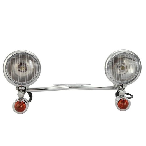 Passing Driving Auxiliary lights Bar Set for VTX1300 VTX1800 TYPE C R S N RETRO - Picture 7 of 12