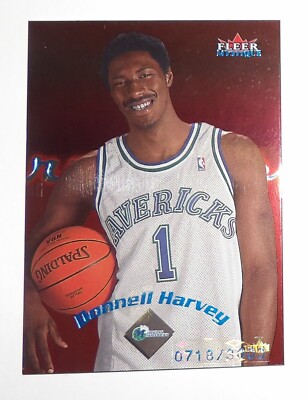 Mavericks 2000-01 Fleer Mystique Donnell Harvey #122 Rookie Serial