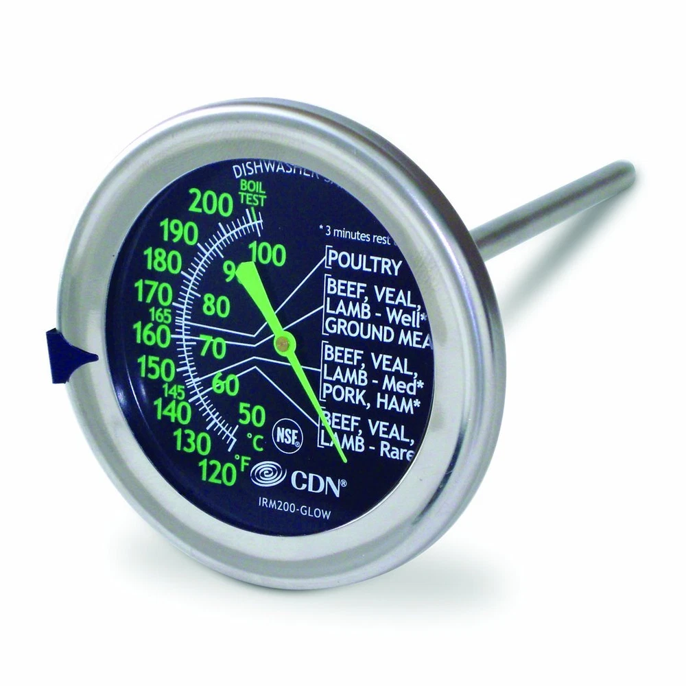 Ovenproof Meat Thermometer – Glow | ProAccurate®, Temperature Guide on 2" Dia...