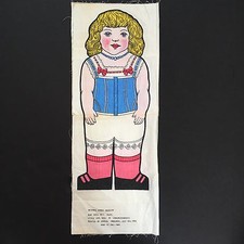 1964 Rag Doll Alice Fabric Panel Bethnal Green Museum London Samuel Finburgh
