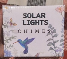 NEW CARDINAL BIRD WIND CHIMES LIGHTUP SOLAR POWERED FOR PATIO, DECK  GARDEN 