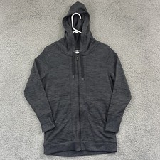 Athleta Jacket Women's S Gray Full Zip Sweatshirt Hoodie Pocket Workout Active