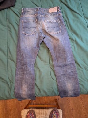 Diesel Industry Mens Braddom Regular Slim Carrot Button Fly Jeans 29x30 | eBay