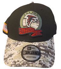 New Era Atlanta Falcons Salute to Service 9Forty Adjustable Camo Cap Hat NWT