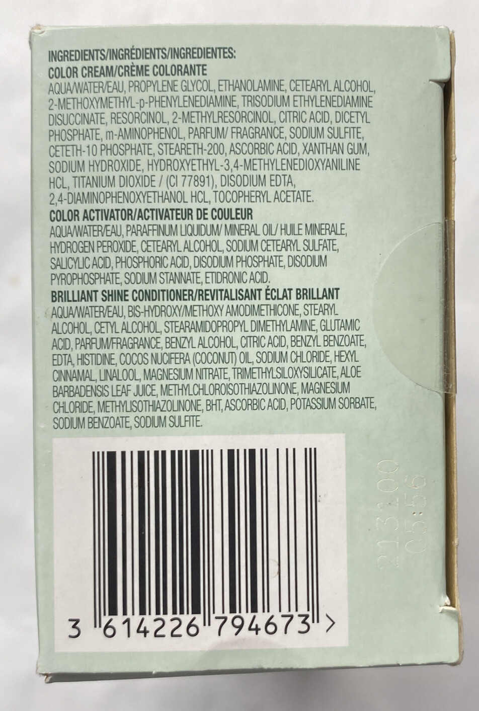 Clairol Natural Instincts Hair Color  #3 BROWN BLACK  (Sealed)