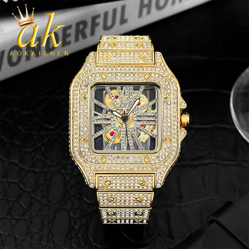 Aokaishen Iced Out perspective mechanical watches Stainless Steel - Picture 13 of 26