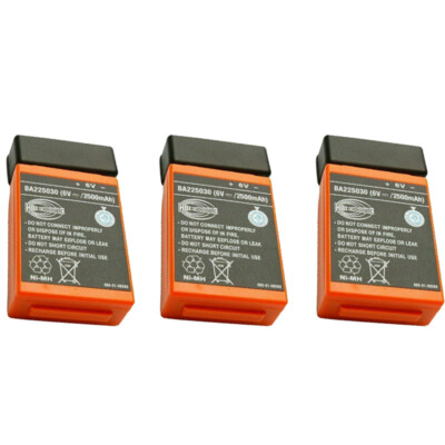 3pc 2500mAh BA225030 6V Ni-Mh Akku For HBC Crane Remote Pump Truck Battery Power