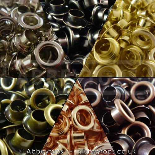 Eyelet with Washer Leather Craft Repair Grommet 3mm 4mm 5mm 6mm 8mm 10mm & 12mm