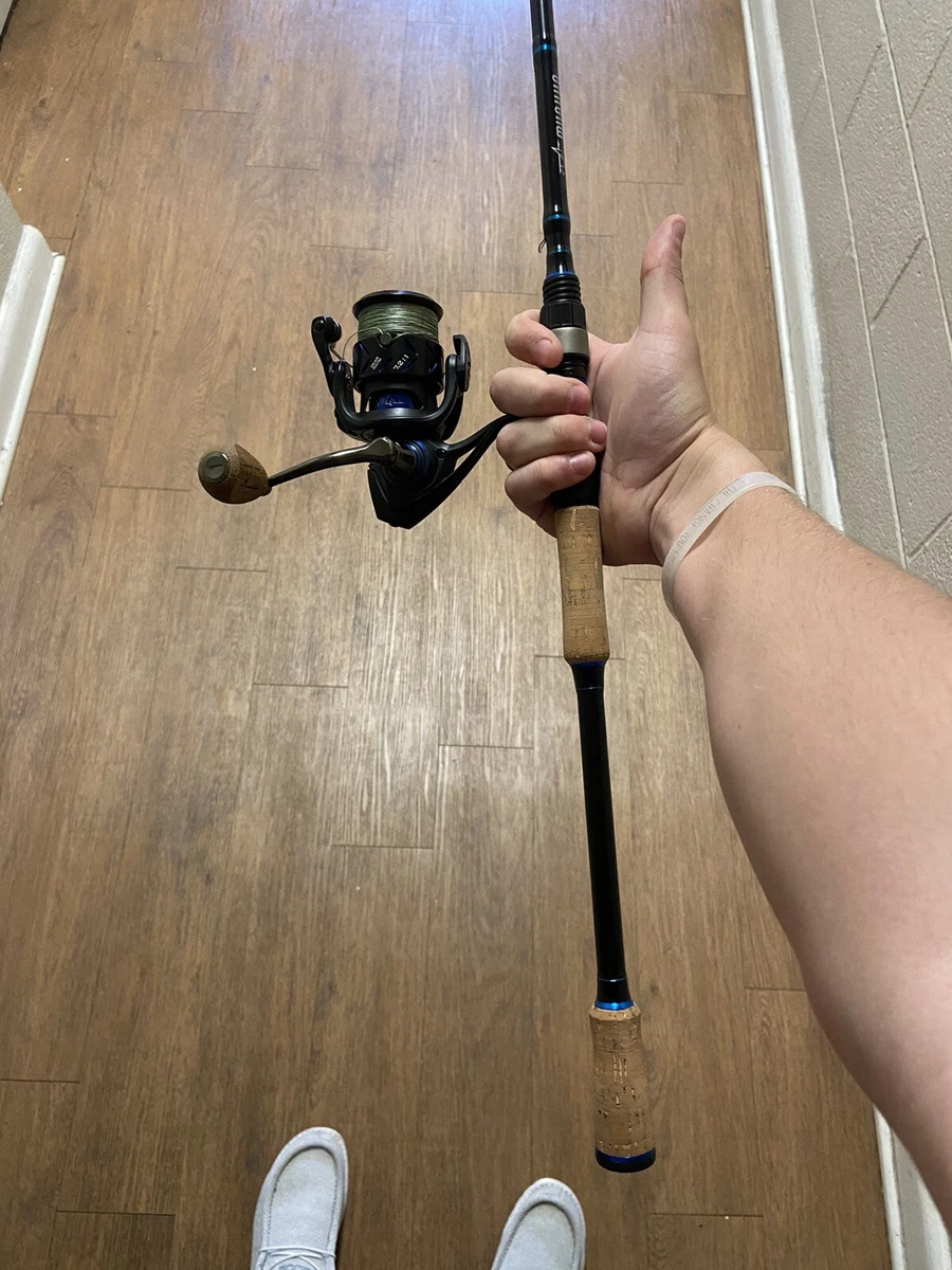 fishing rod and reel combo used