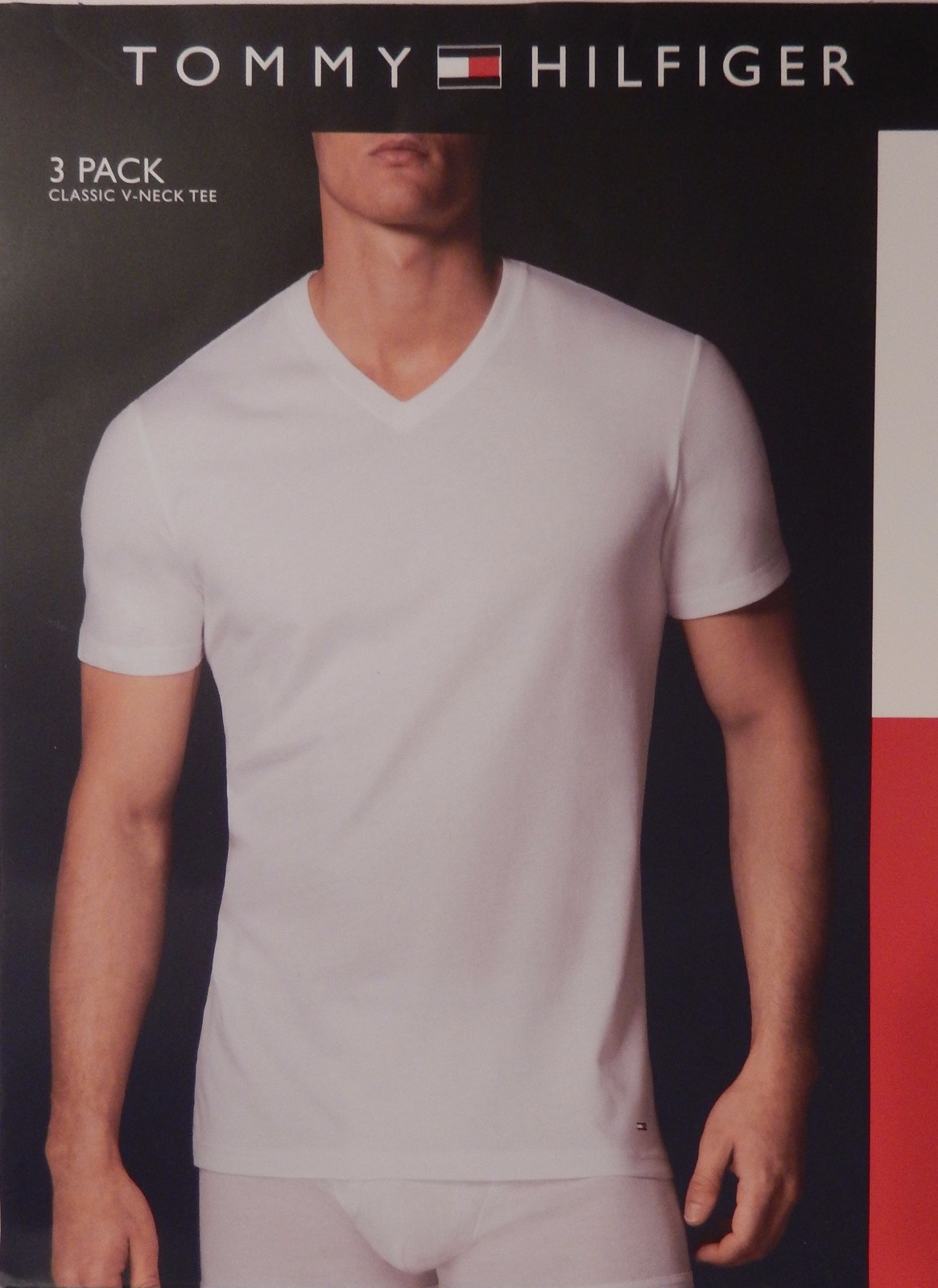 3 TOMMY HILFIGER MENS 100% COTTON WHITE V NECK S M L XL XXL T-SHIRTS UNDERSHIRTS thumbnail 7